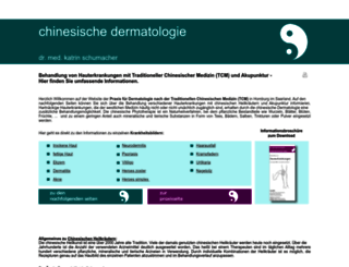 tcm-dermatologie.com screenshot