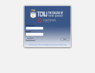 tcnj.instructure.com screenshot