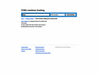 tcnu.container-tracking.org screenshot