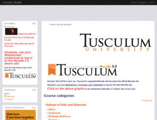tconline.tusculum.edu screenshot