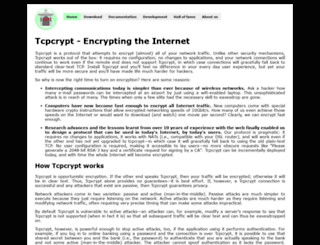 tcpcrypt.org screenshot