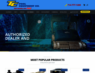 tcpoolequipment.com screenshot