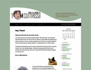 tcuttrissweb.wordpress.com screenshot
