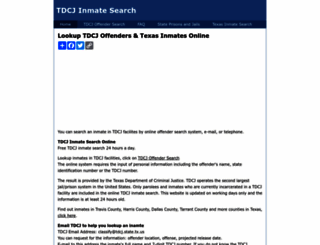 tdcjinmatesearch.org screenshot