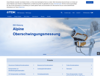 tdk-components.de screenshot