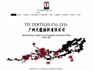 tdtextiles.com screenshot