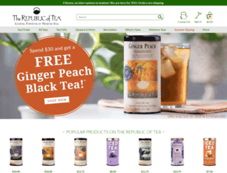 tea.republicoftea.com screenshot