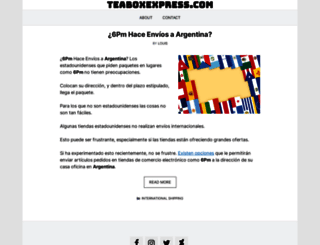 teaboxexpress.com screenshot