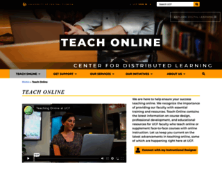teach.ucf.edu screenshot
