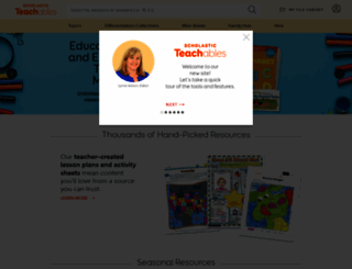 teachables.scholastic.com screenshot