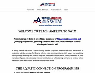 teachamericatoswim.com screenshot