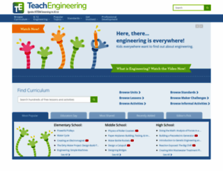 teachengineering.org screenshot
