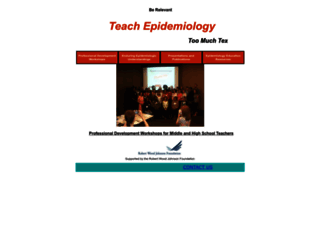 teachepidemiology.org screenshot