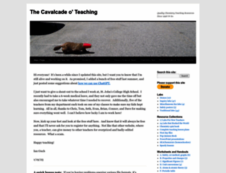 teachercavalcade.wordpress.com screenshot