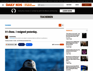 teacherken.dailykos.com screenshot