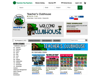 teachersclubhouse.com screenshot