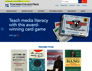 teacherscollegepress.com screenshot