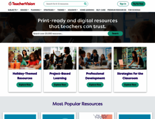 teachervision.com screenshot