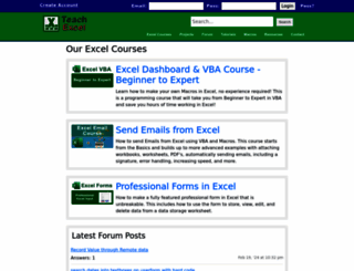 teachexcel.com screenshot