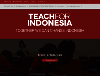 teachforindonesia.org screenshot