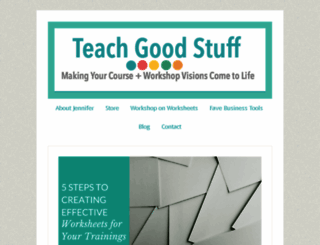 teachgoodstuff.com screenshot