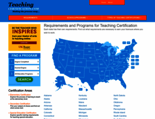 teaching-certification.com screenshot