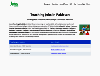 teaching.jobs.com.pk screenshot