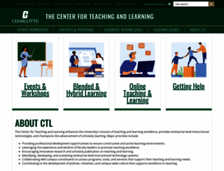 teaching.uncc.edu screenshot