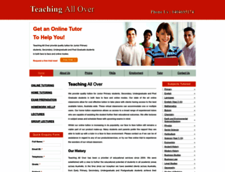 teachingallover.com.au screenshot