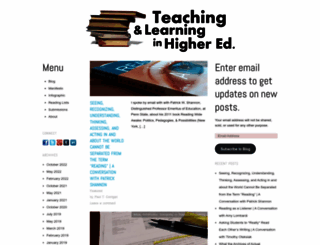 teachingandlearninginhighered.org screenshot