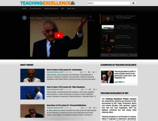 teachingexcellence.mit.edu screenshot