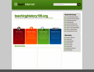 teachinghistory100.org screenshot