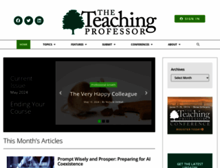 teachingprofessor.com screenshot