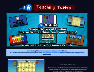 teachingtables.co.uk screenshot