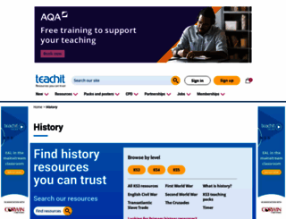 teachithistory.co.uk screenshot