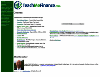 teachmefinance.com screenshot