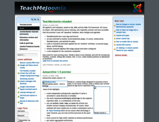 teachmejoomla.net screenshot