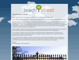 teachstreet.com screenshot
