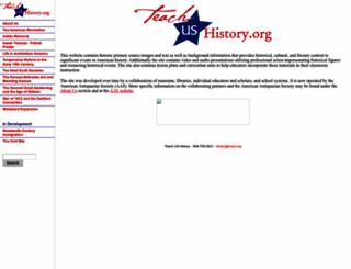 teachushistory.org screenshot