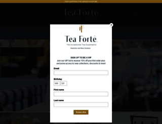 teaforte.com.au screenshot