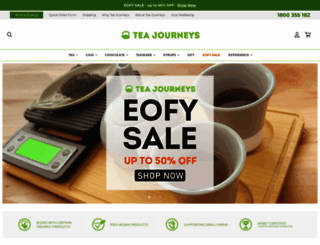 teajourneys.com.au screenshot
