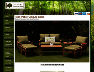 teakpatiofurnituresales.com screenshot