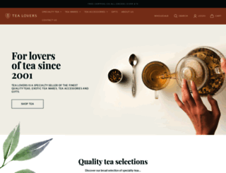 tealovers.com.au screenshot