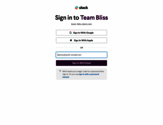 team-bliss.slack.com screenshot