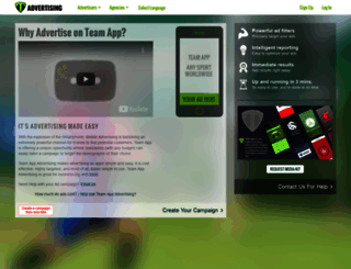 teamappadvertising-staging.herokuapp.com screenshot