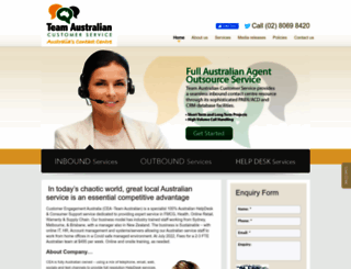 teamaustralian.com.au screenshot