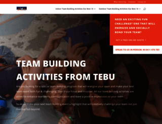 teambuildingactivities.com.au screenshot