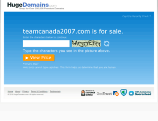 teamcanada2007.com screenshot