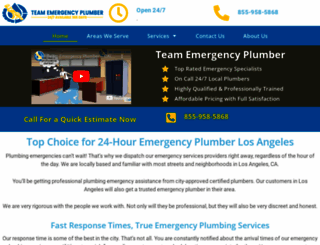 teamemergencyplumber.com screenshot