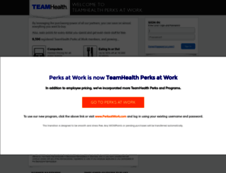 teamhealth.corporateperks.com screenshot